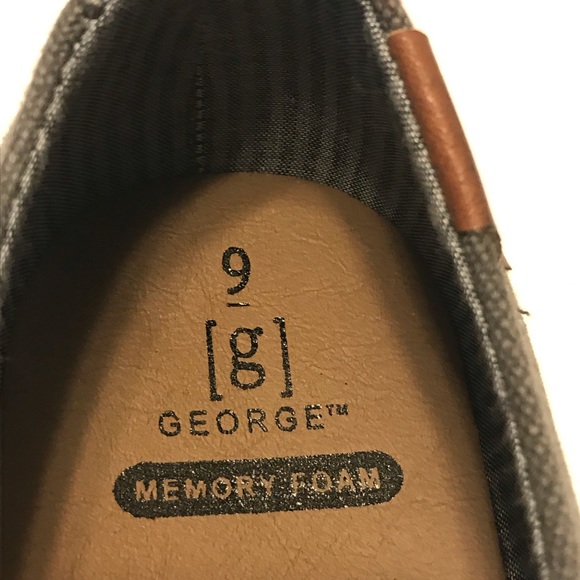 George Men's Memory Foam Lightweight Oxford Shoes - Picture 5 of 6
